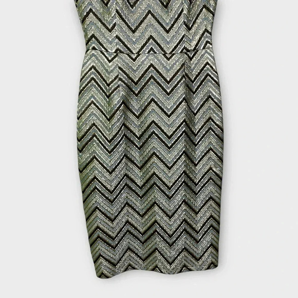 Must Have Metallic Zig Zag  Cocktail Dress - Picture 4 of 10
